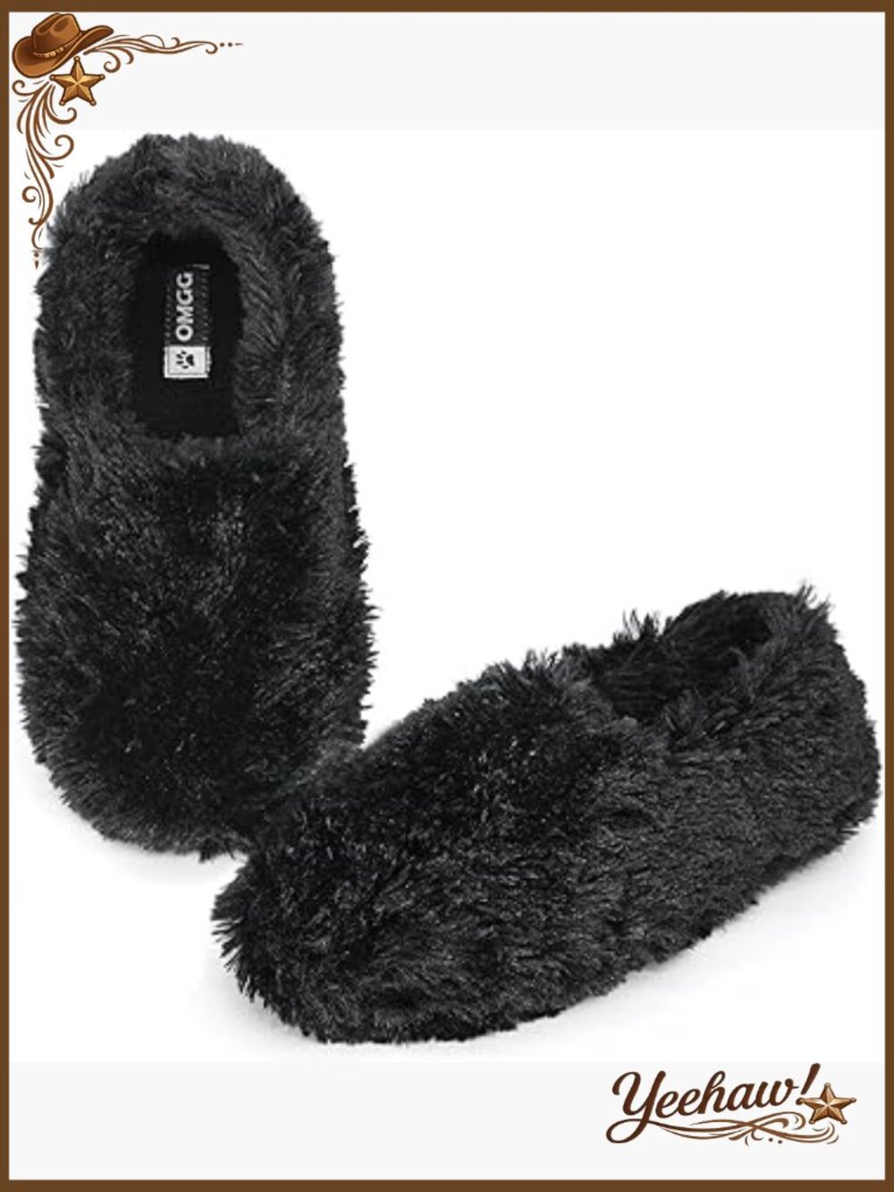 Fuzzy Winter Indoor Slippers for Women with Plush Lining Non-Slip Sole